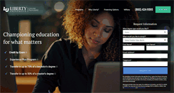 Desktop Screenshot of libertyuniversityonline.com