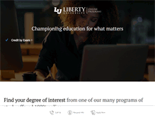 Tablet Screenshot of libertyuniversityonline.com